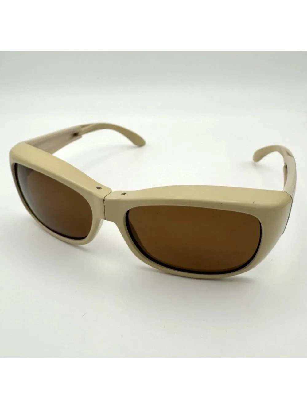 Haven Morgan Beige FitOver Folding Polarized Sunglasses Rhinestones 3HVM46B1S3AD